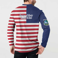 Liberia Flag Style Button Sweatshirt The Love of Liberty Brought Us Here