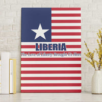 Liberia Flag Style Canvas Wall Art The Love of Liberty Brought Us Here
