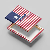 Liberia Flag Style Canvas Wall Art The Love of Liberty Brought Us Here