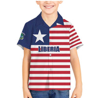 Liberia Flag Style Family Matching Mermaid Dress and Hawaiian Shirt The Love of Liberty Brought Us Here