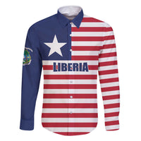 Liberia Flag Style Family Matching Summer Maxi Dress and Hawaiian Shirt The Love of Liberty Brought Us Here