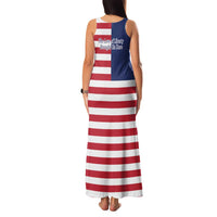 Liberia Flag Style Family Matching Tank Maxi Dress and Hawaiian Shirt The Love of Liberty Brought Us Here