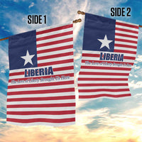 Liberia Flag Style Garden Flag The Love of Liberty Brought Us Here