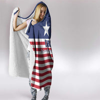 Liberia Flag Style Hooded Blanket The Love of Liberty Brought Us Here