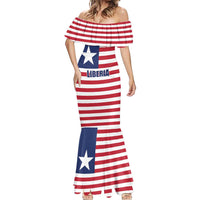 Liberia Flag Style Mermaid Dress The Love of Liberty Brought Us Here