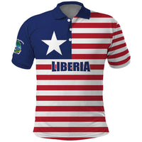 Liberia Flag Style Polo Shirt The Love of Liberty Brought Us Here