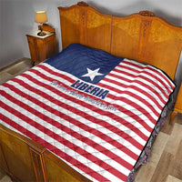Liberia Flag Style Quilt The Love of Liberty Brought Us Here