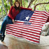 Liberia Flag Style Quilt The Love of Liberty Brought Us Here