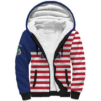 Liberia Flag Style Sherpa Hoodie The Love of Liberty Brought Us Here