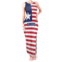 Liberia Flag Style Tank Maxi Dress The Love of Liberty Brought Us Here