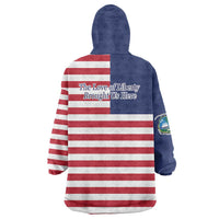 Liberia Flag Style Wearable Blanket Hoodie The Love of Liberty Brought Us Here
