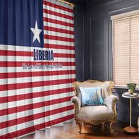 Liberia Flag Style Window Curtain The Love of Liberty Brought Us Here