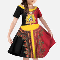 Haiti First Empire 1804-1806 Family Matching Off The Shoulder Long Sleeve Dress and Hawaiian Shirt Liberte ou la Mort!