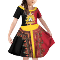 Haiti First Empire 1804-1806 Family Matching Off Shoulder Short Dress and Hawaiian Shirt Liberte ou la Mort!