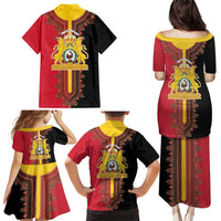 Haiti First Empire 1804-1806 Family Matching Puletasi and Hawaiian Shirt Liberte ou la Mort!