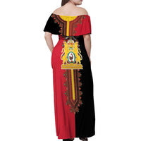 Haiti First Empire 1804-1806 Off Shoulder Maxi Dress Liberte ou la Mort!