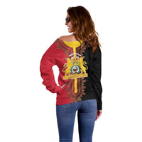 Haiti First Empire 1804-1806 Off Shoulder Sweater Liberte ou la Mort!