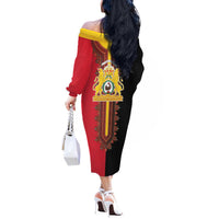 Haiti First Empire 1804-1806 Off The Shoulder Long Sleeve Dress Liberte ou la Mort!