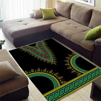 Liberia Coat of Arms Area Rug African Dashiki Style