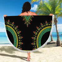 Liberia Coat of Arms Beach Blanket African Dashiki Style