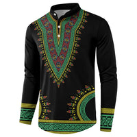 Liberia Coat of Arms Button Sweatshirt African Dashiki Style