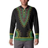 Liberia Coat of Arms Button Sweatshirt African Dashiki Style