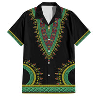 Liberia Coat of Arms Family Matching Off The Shoulder Long Sleeve Dress and Hawaiian Shirt African Dashiki Style