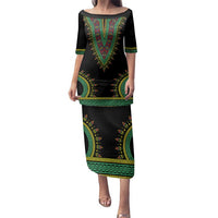 Liberia Coat of Arms Family Matching Puletasi and Hawaiian Shirt African Dashiki Style