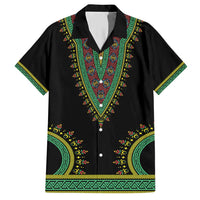 Liberia Coat of Arms Family Matching Short Sleeve Bodycon Dress and Hawaiian Shirt African Dashiki Style