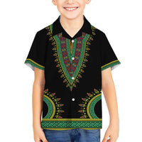 Liberia Coat of Arms Family Matching Short Sleeve Bodycon Dress and Hawaiian Shirt African Dashiki Style