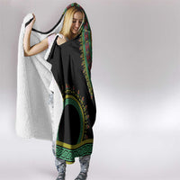 Liberia Coat of Arms Hooded Blanket African Dashiki Style