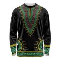 Liberia Coat of Arms Long Sleeve Shirt African Dashiki Style