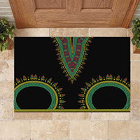 Liberia Coat of Arms Rubber Doormat African Dashiki Style