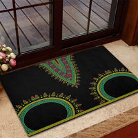Liberia Coat of Arms Rubber Doormat African Dashiki Style