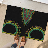 Liberia Coat of Arms Rubber Doormat African Dashiki Style