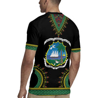 Liberia Coat of Arms Rugby Jersey African Dashiki Style