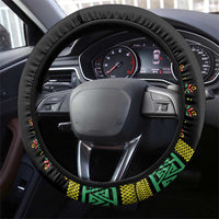 Liberia Coat of Arms Steering Wheel Cover African Dashiki Style