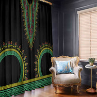 Liberia Coat of Arms Window Curtain African Dashiki Style