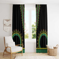 Liberia Coat of Arms Window Curtain African Dashiki Style