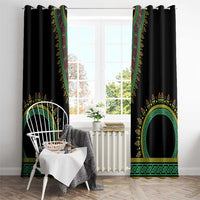 Liberia Coat of Arms Window Curtain African Dashiki Style