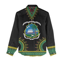 Liberia Coat of Arms Women Casual Shirt African Dashiki Style