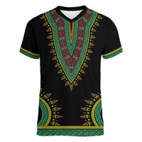 Liberia Coat of Arms Women V-Neck T-Shirt African Dashiki Style