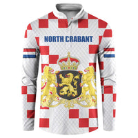 Netherlands North Brabant Province Custom Button Sweatshirt