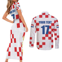 Netherlands North Brabant Province Custom Couples Matching Short Sleeve Bodycon Dress and Long Sleeve Button Shirt