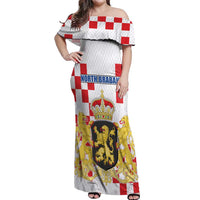 Netherlands North Brabant Province Custom Off Shoulder Maxi Dress
