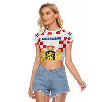 Netherlands North Brabant Province Custom Raglan Cropped T Shirt