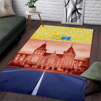 Netherlands North Holland Province Area Rug Flag Style