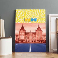 Netherlands North Holland Province Canvas Wall Art Flag Style