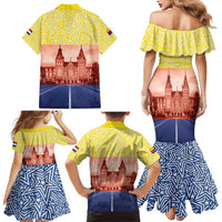 Netherlands North Holland Province Family Matching Mermaid Dress and Hawaiian Shirt Flag Style