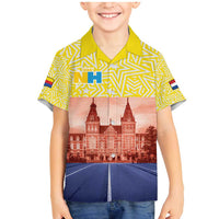 Netherlands North Holland Province Family Matching Mermaid Dress and Hawaiian Shirt Flag Style